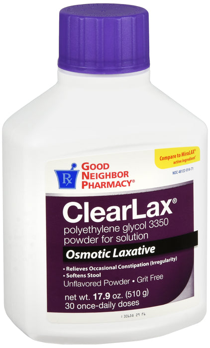 GNP ClearLax Powder, 17.9 Oz