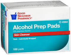 GNP Alcohol Prep Pads, 100 Pads