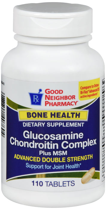 GNP Glucosamine Chondroitin Complex Advanced Double Strength, 110 Tablets