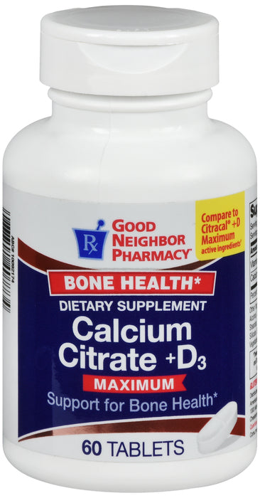 GNP Calcium Citrate+D, 60 Tablets