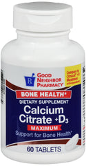 GNP Calcium Citrate+D, 60 Tablets