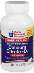GNP Calcium Citrate+D, 120 Tablets