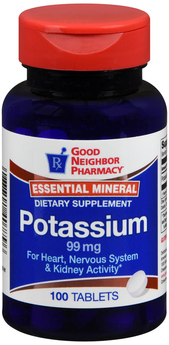 GNP Potassium 99mg, 100 Tablets