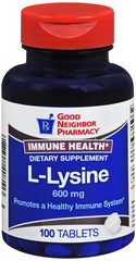 GNP L-Lysine 600 MG, 100 Tablets