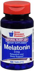 GNP Melatonin 3MG,100 Tablets*
