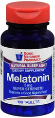 GNP Melatonin 5MG,100 Tablets