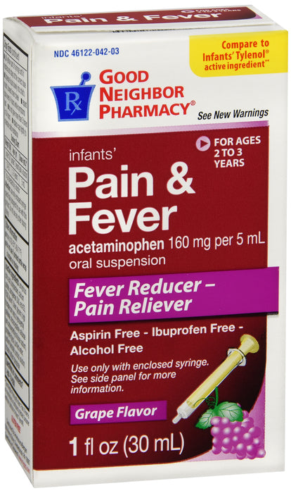 GNP Infants' Pain and Fever Grape Flavored,