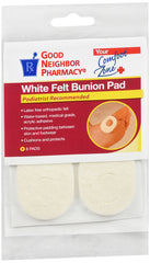 GNP White Felt Bunion Pad, 3 Packs Of 8 Pads