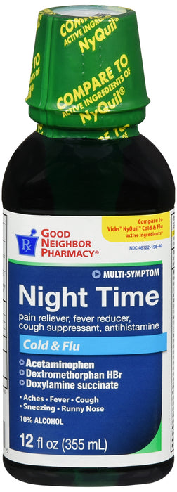 GNP Night Time Original Flavored, 12 Fl Oz