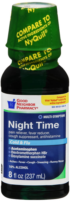 GNP Night Time Original Flavored, 8 Fl Oz