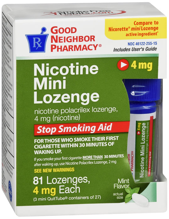 GNP Nicotine Mint Lozenge Mint Flavored 4mg, 81 CT