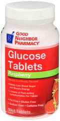 GNP Glucose Tablets Raspberry Flavored, 50 Tablets