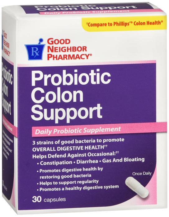 GNP Probiotic Colon Support, 30 Capsules