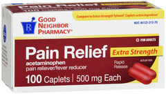 GNP Pain Relief Extra Strength 500mg, 100 Caplets