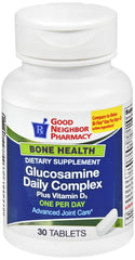 GNP Glucosamine Daily Complex plus Vitamin D 1000mg, 30 Tablets