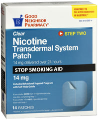 GNP Clear Nicotine Transdermal System Patch 14mg, 14 Patches