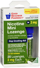 GNP Nicotine Mini Lozenge Mint Flavored 2mg, 20 CT*
