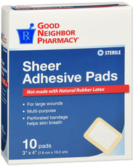 GNP Sheer Adhesive Pads, 10 Pads