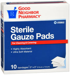 GNP Sterile Gauze Pads, 10 Bandages