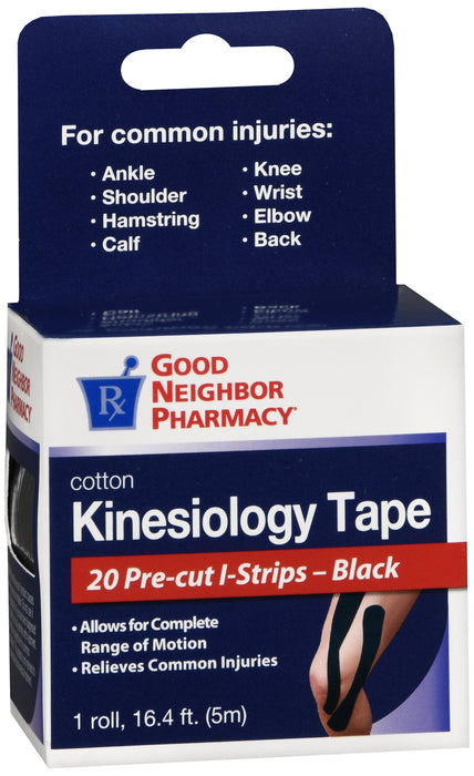 GNP Cotton Kinesiology Tape Black, 20CT