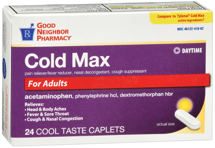 GNP Adult Cold Max Daytime, 24 Caplets