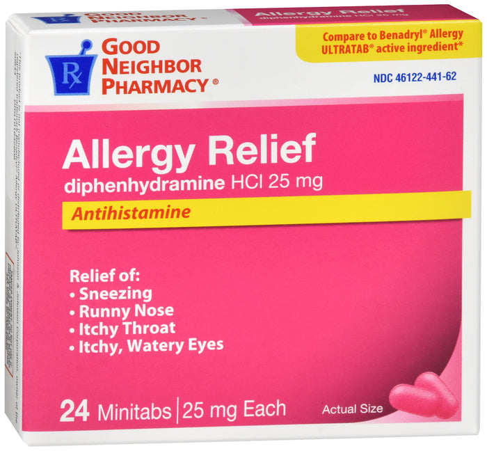 GNP Allergy Relief 25mg, 24 Mini Tablets