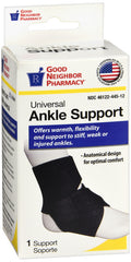 GNP Universal Ankle Wrap Support Black, 1 Support