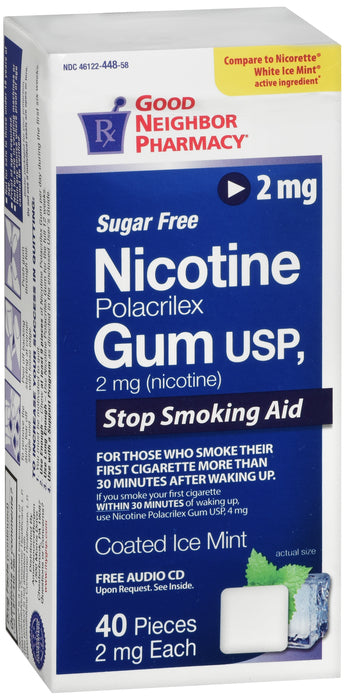 GNP Nicotine Mint Flavored Gum 2mg, 40 CT