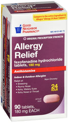 GNP Allergy Relief, 180mg, 90 Tablets