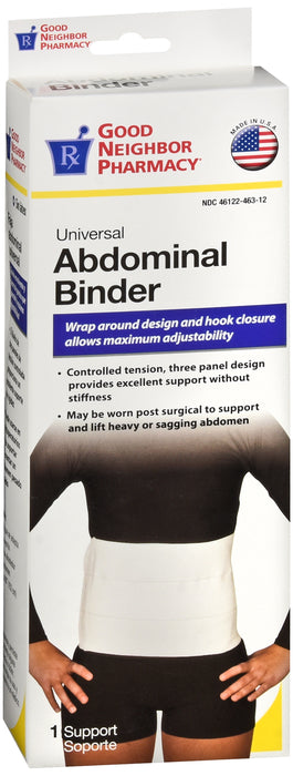 GNP ABDOMINAL SUPPORT BINDER WHITE Universal