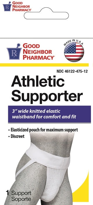 GNP Athletic Supporter White Large,1 Support