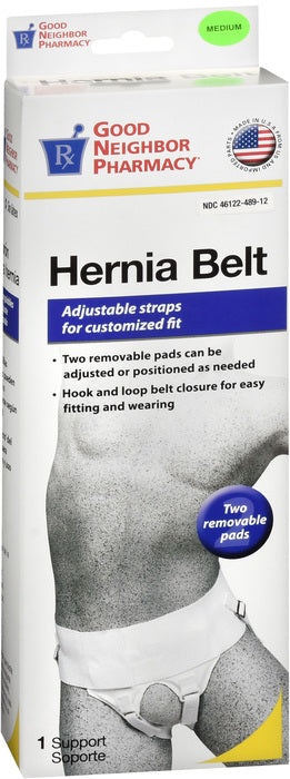 GNP Hernia Belt White Medium, 1 Support