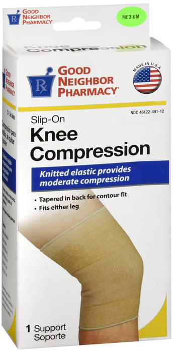 GNP Slip On Knee Compression Medium Beige, 1 Support