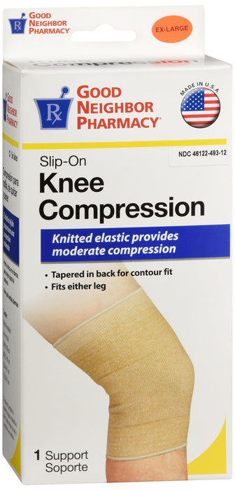GNP Slip On Knee Compression Extra-Large Beige, 1 Support