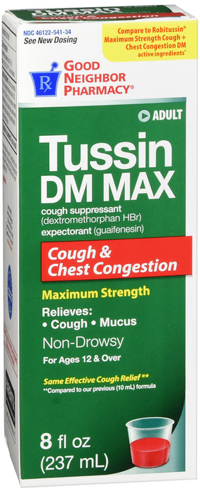 GNP TUSSIN DM MAX STRENGTH LIQUID 8OZ