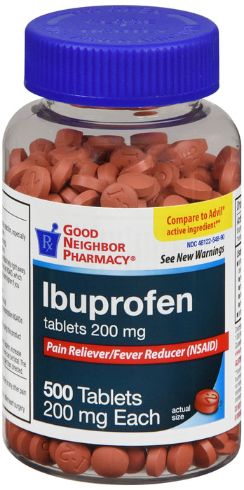 GNP Ibuprofen 200MG, 500 Tablets