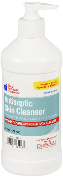 GNP Antiseptic Skin Cleanser with Pump, 16 Fl Oz