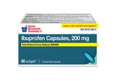 GNP Ibuprofen 200MG, 80 Softgel capsules