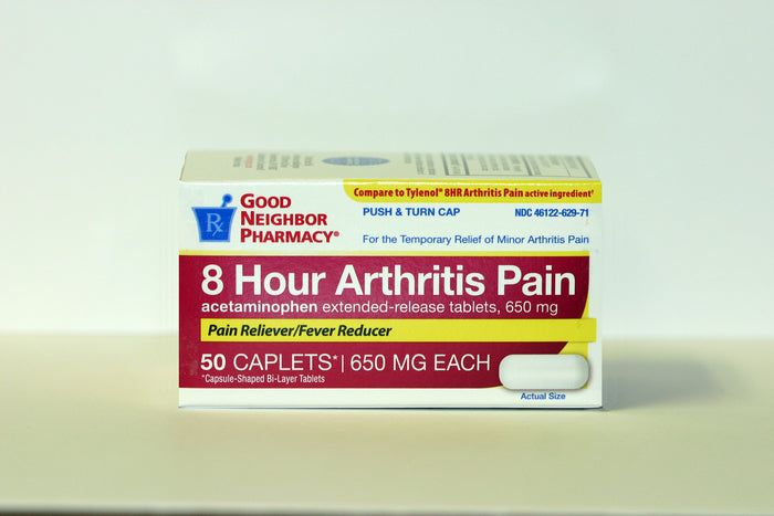 GNP 8 Hour Arthritis Pain 650mg, 50 Caplets