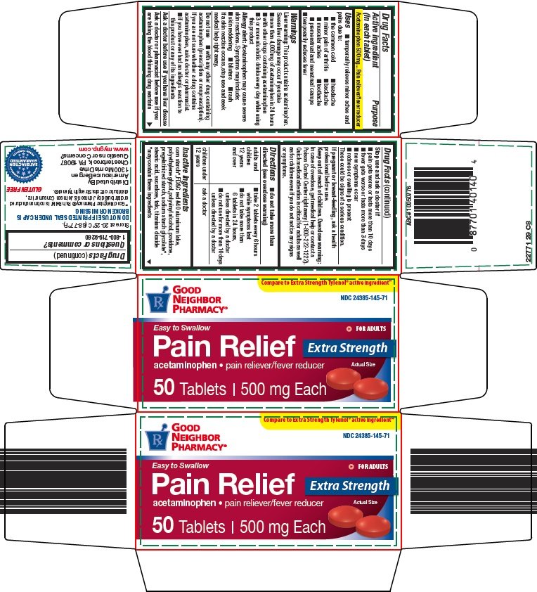 GNP Extra Strength Pain Relief 500mg, 50 Tablets