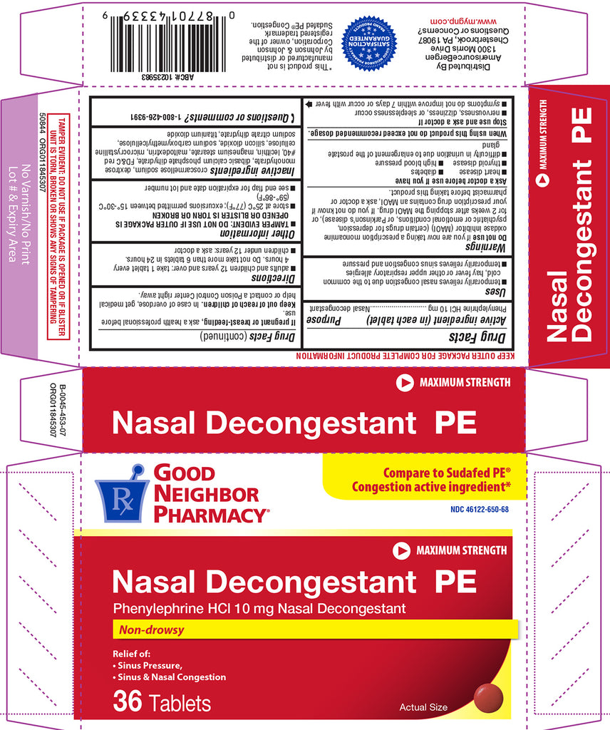 GNP Nasal Decongestant PE 10mg, 36 Tablets