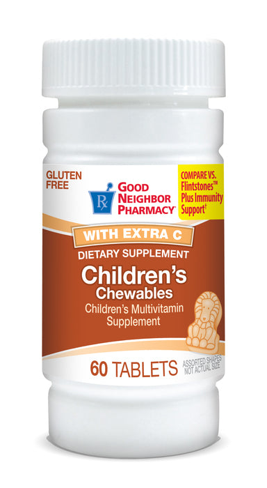 GNP Children's Chewables Multivitamins with Extra Vitamin C, 60 Tablets