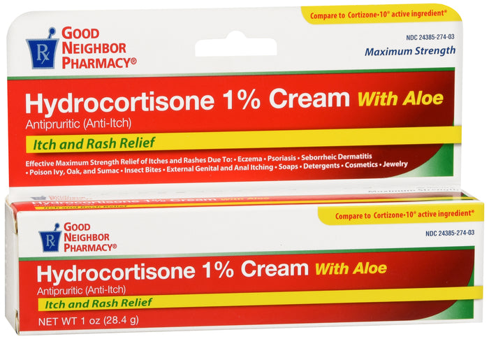 Good Neighbor Pharmacy Hydrocortisone 1 % Cream with Aloe 1 oz (28.4 g)