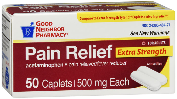 GNP Extra Strength Pain Relief 500mg, 50 Caplets