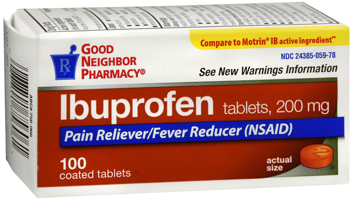 GNP Ibuprofen 200 MG, 100 Tablets