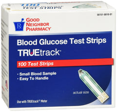 GNP TRUEtrack Blood Glucose Test Strips, 100 Test Strips