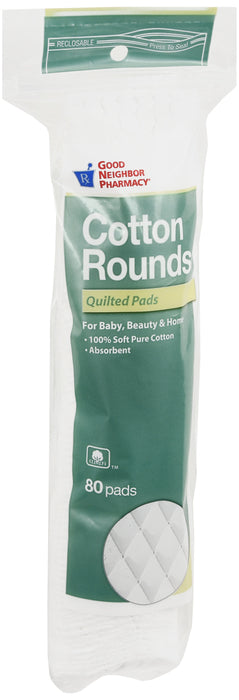 GNP Cotton Rounds, 80CT