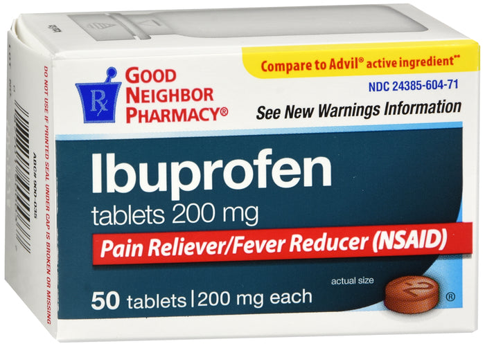 GNP Ibuprofen 200 MG, 50 Tablets