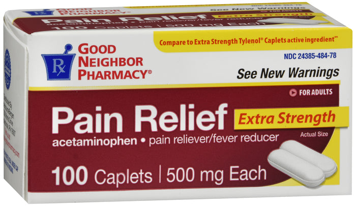 GNP Extra Strength Pain Relief 500mg, 100 Caplets