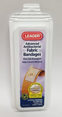 Leader Advanced Antibacterial Flexible Fabric Adhesive Bandages, 3/4